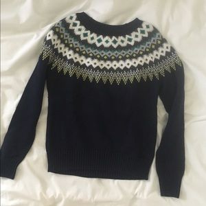 Patterned Neck Sweater